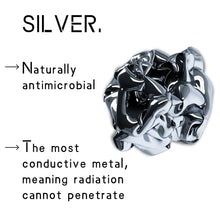 Load image into Gallery viewer, EMF SHIELDING FABRIC: Pure Silver Metal Jersey Modal Fabric (Linear Foot 12"x64")