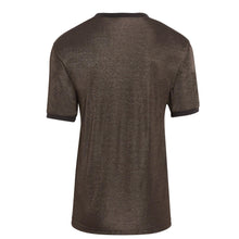 Load image into Gallery viewer, back of brown emf protective short sleeve tshirt