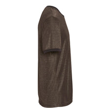 Load image into Gallery viewer, sideshot of dark brown short sleeve rf protective gear shirt